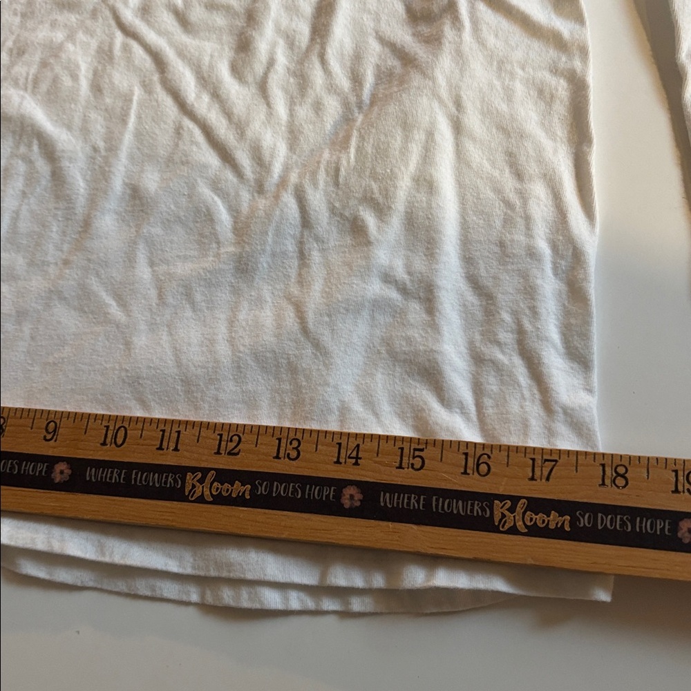 Ralph Lauren White Polo Shirt Boys Long Sleeve White POLO Logo T Shirt Large - Picture 9 of 17